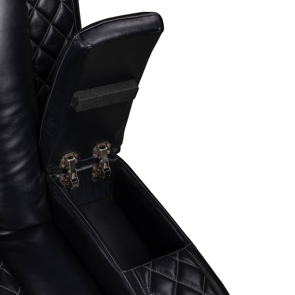 Orion II - RAF Console Loveseat With Recliner - Black