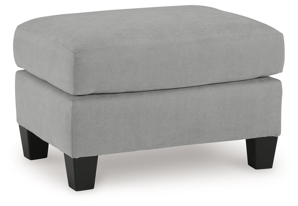 Simply chic comfort. This ottomanâ€™s versatile character is instantly at home where you are, whether your space is casual or contemporary. With the look of suede velvet, you get the ultra-clean, tailored look you love. Howâ€™s that for refined relaxation