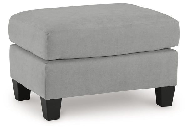 Simply chic comfort. This ottomanâ€™s versatile character is instantly at home where you are, whether your space is casual or contemporary. With the look of suede velvet, you get the ultra-clean, tailored look you love. Howâ€™s that for refined relaxation