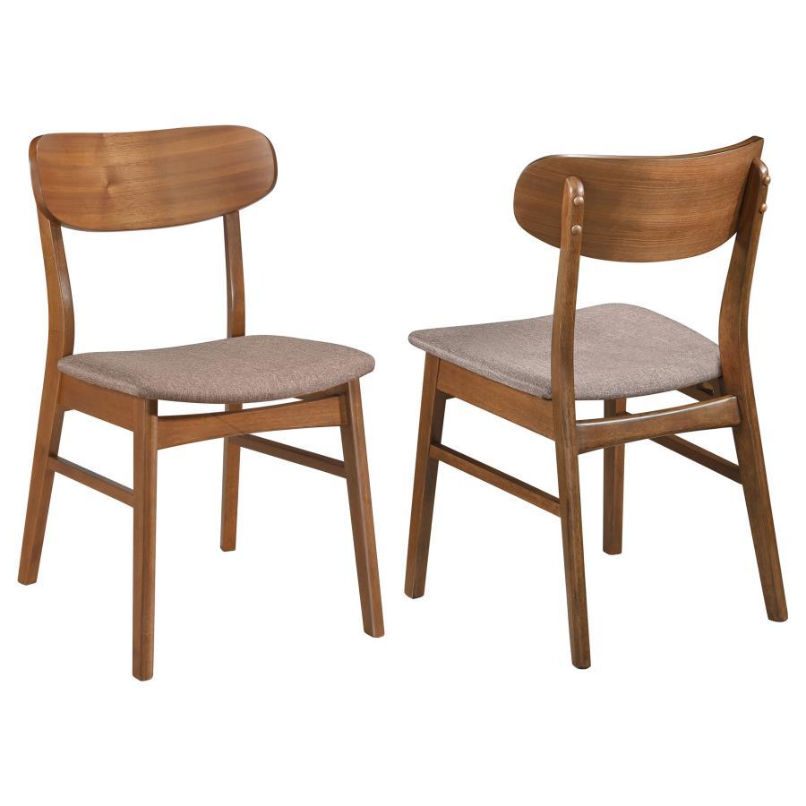 Transform your casual dining space or kitchen with chairs designed especially for light, breezy aesthetics and a comfy space to sit. This set of two side chairs invokes both modern and mid-century modern style, influenced by timeless Euro inspiration. Wal