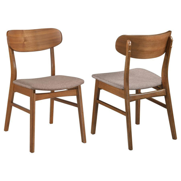 Transform your casual dining space or kitchen with chairs designed especially for light, breezy aesthetics and a comfy space to sit. This set of two side chairs invokes both modern and mid-century modern style, influenced by timeless Euro inspiration. Wal