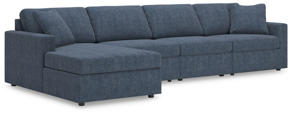 Looking cool and contemporary is great. But when it comes down to it, youâ€™re all about low-maintenance lounging. With the performance fabric on this sectional with chaise, cleaning spills is a breeze. And its customizable modular design caters to your e