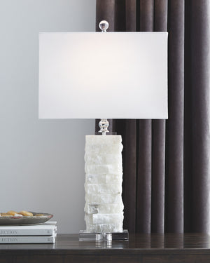 formed with chunks of white alabaster. How fashion-forward.<br><br><b>Additional Dimensions</b><br><ul><li>Base: 0-"</li><li>S