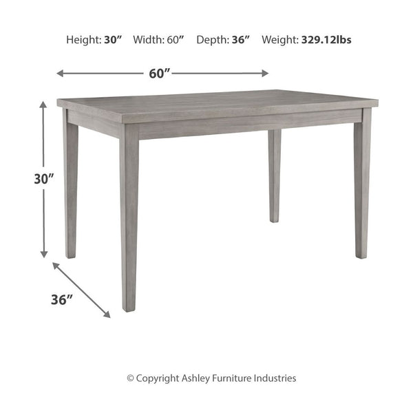Parellen - Gray - 7 Pc. - Dining Room Table