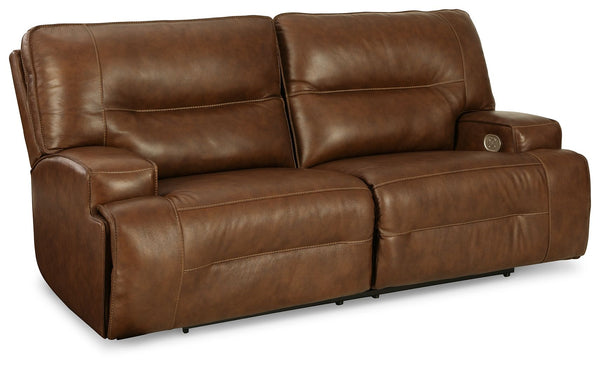 Francesca - Auburn - 2 Seat PWR REC Sofa ADJ HDREST