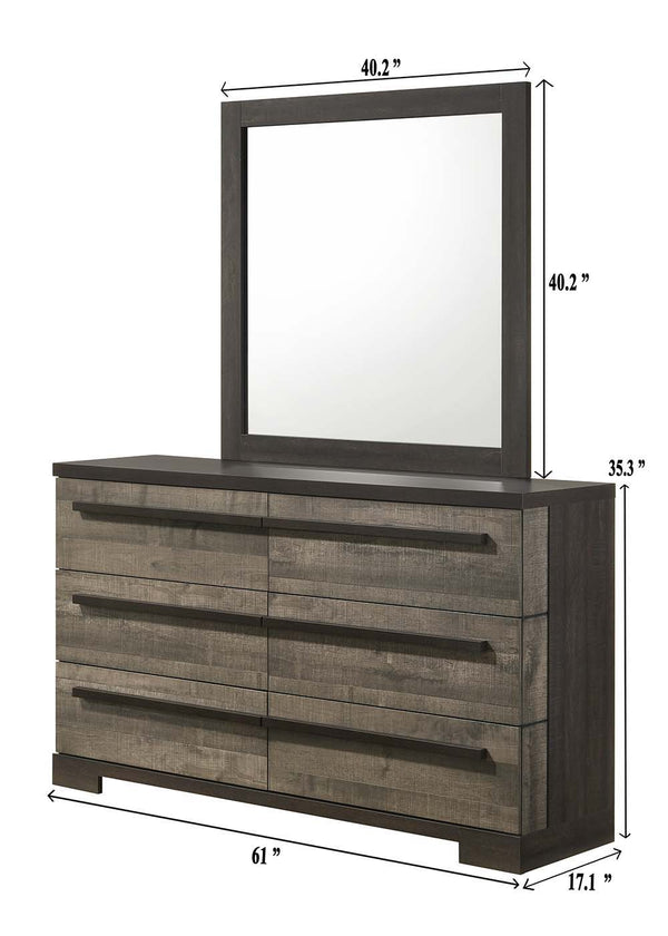 Remington - King 4 Piece Bedroom Set - Dark Brown
