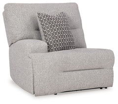 This left-arm facing power recliner is made with Next-Gen Nuvellaâ„¢ (polyester) upholstery. Pairs with other items in the series to make a sectional.<br><br><b>Additional Dimensions</b><br><ul><li>Arm height: 25-"</li><li>Seat depth: 24-"</li><li>Seat he