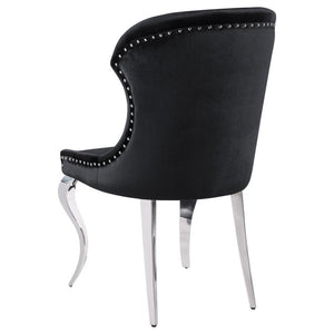 Cheyanne - Upholstered Dining Side Chair (Set of 2) - Black