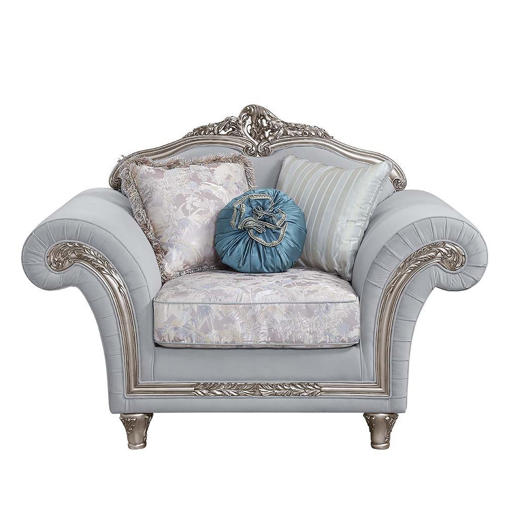 Create a more luxurious and comfortable living room with this classic Pelumi sofa. This living room sofa features a wooden design with platinum wooden trimmings. The sofa comes with pocket coil seating for comfort. The back is cushioned and designed with 