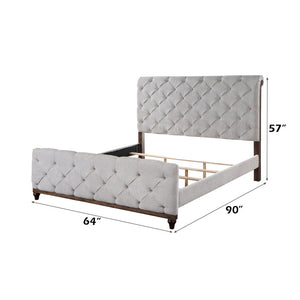 Andria - Queen Bed - Reclaimed Oak Finish