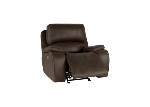 Brookings - Glider Recliner With Power Headrest & Footrest - Brown