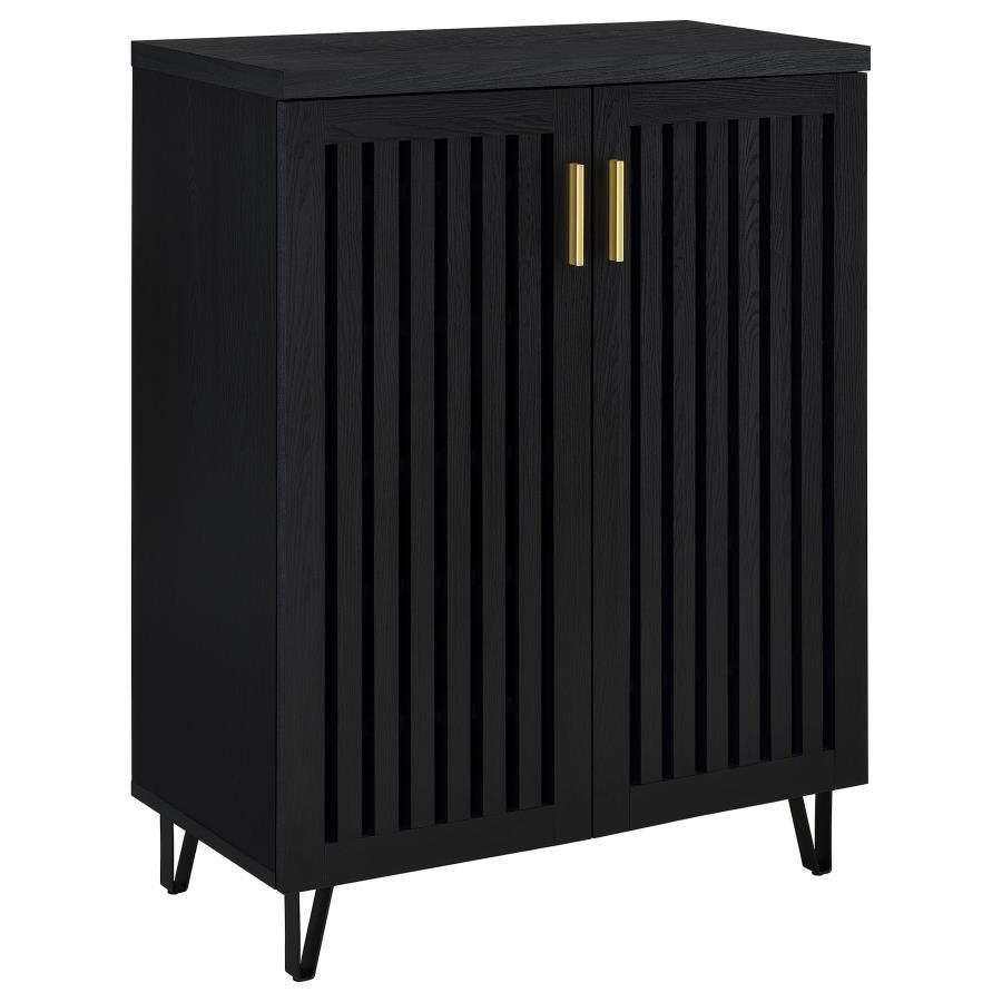 Transform your foyer or hallway with this versatile shoe cabinet, designed to keep your footwear organized and out of sight while complementing a variety of interior styles. Behind its distinctive vertical-slatted doors, multiple adjustable shelves provid