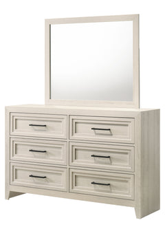 Lorraine - Dresser & Mirror - Antique White