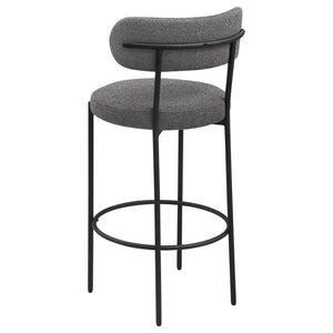 Viola - Boucle Upholstered Bar Chair (Set of 2) - Gray