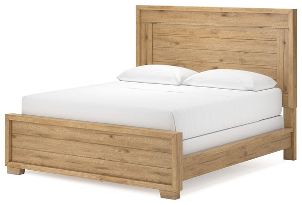 Galliden - Light Brown - California King Panel Bed