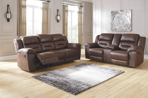 Stoneland - Chocolate - 3 Pc. - Reclining Sofa