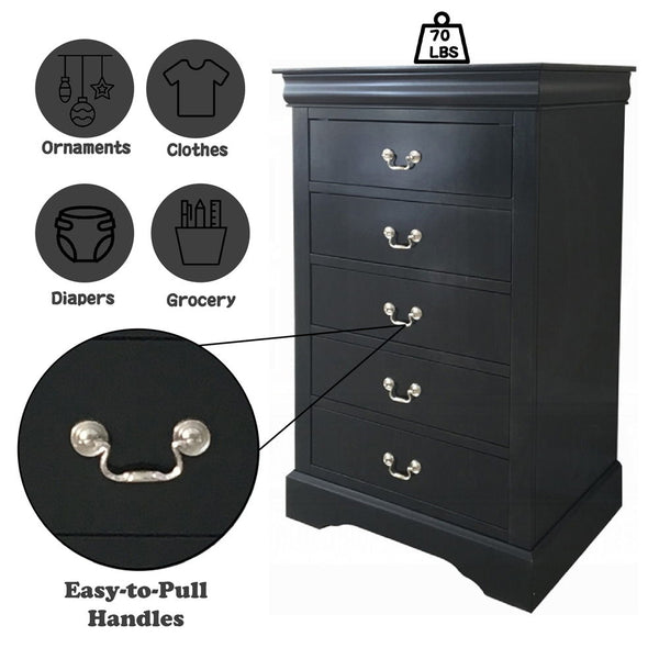 Louis Philippe III - Chest - Black