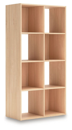 Keep clutter out from underfoot with this eight-cube organizer. The natural finish over replicated ash wood grain is warm and inviting, all while keeping your toys, knickknacks and other items stored away. The perfect marriage of style and function, this 