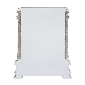  the Valkyrie Bedroom Collection provides the feeling of luxury and sophistication. Ornate carvings with floral scroll design on each piece boast extravagant silhouette