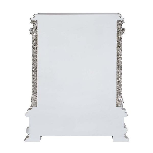  the Valkyrie Bedroom Collection provides the feeling of luxury and sophistication. Ornate carvings with floral scroll design on each piece boast extravagant silhouette
