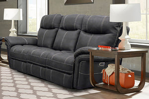 Mason - Power Reclining Sofa Loveseat And Recliner - Charcoal