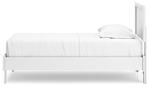 Hallityn - White - Twin Panel Platform Bed