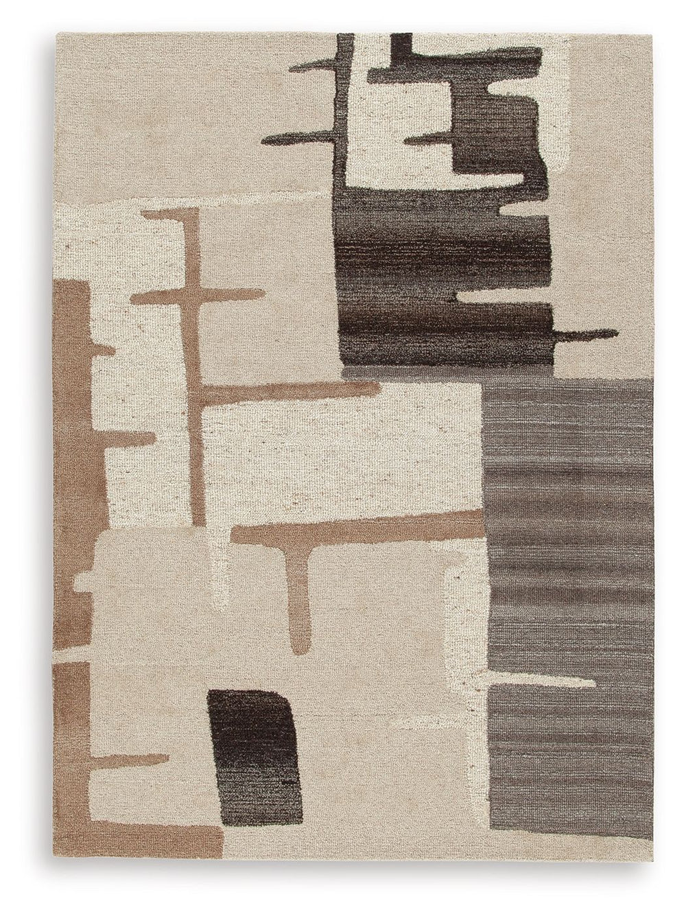 Experience the perfect blend of style and comfort with this area rug. Its global-inspired abstract pattern, earthy colors and inviting texture beautifully complement and anchor your environment. Best of all, the soft pile is an unparalleled treat for your