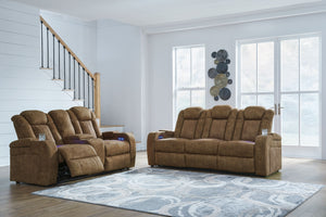 Furnish your space with fashionable function in mind. This power reclining living room set is defined by its rich tonal variation, handy storage space in the armrests and seamless one-touch reclining. The addition of USB charging makes it an apt addition 