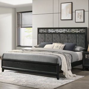 Obsidian - 6/6 King Bed - Black