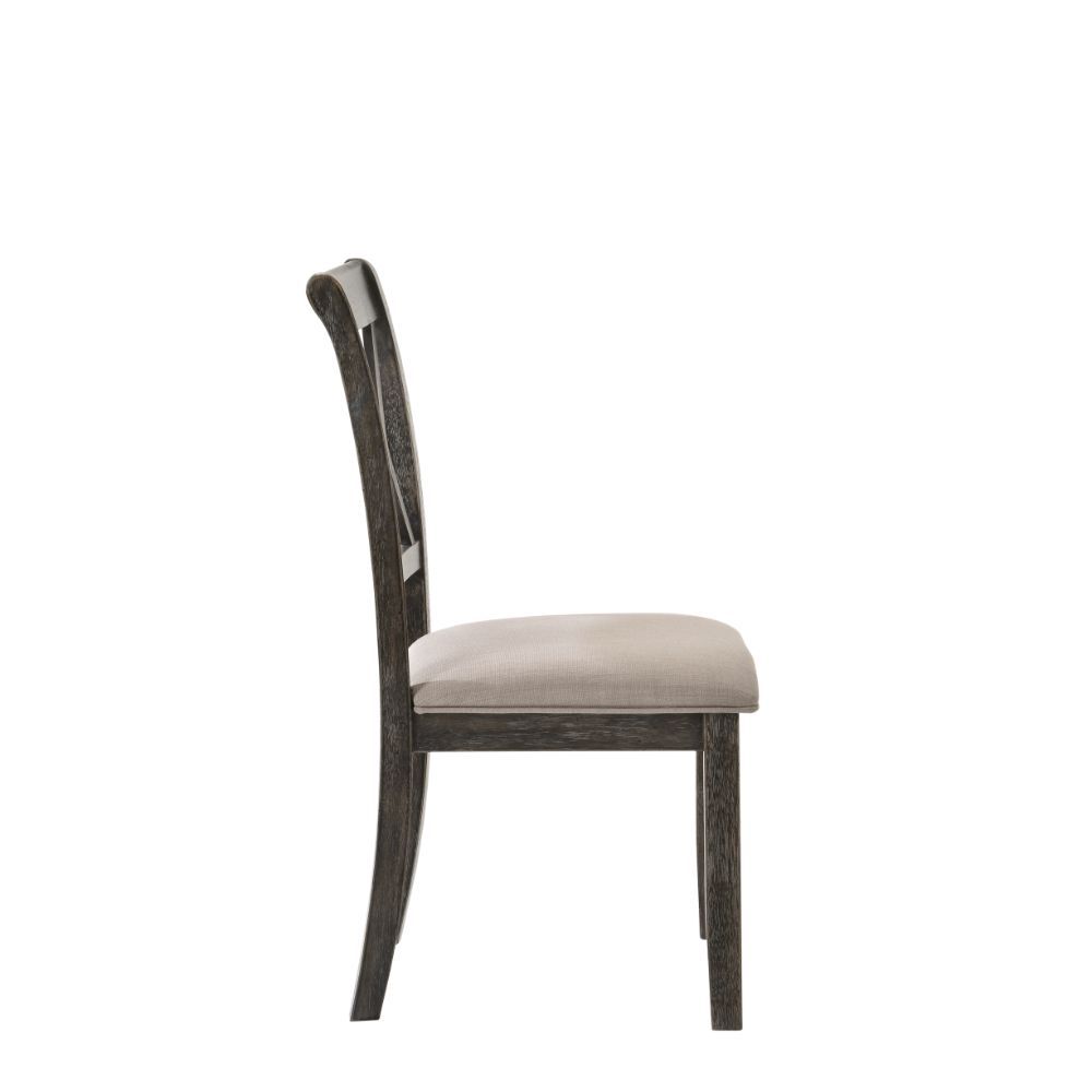 The Claudia II Counter Side Chair will anchor any dining area in effortless style. This contemporary armless chair features a wood frame and backrest with a unique double â€˜X-' shaped design and is perfect for weekday meals and family gatherings alike. T