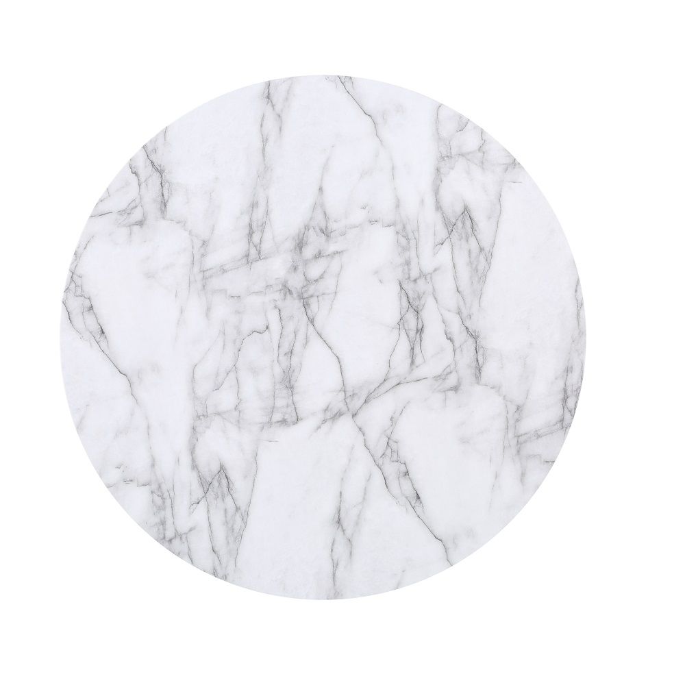 5 PC Pack Dining Set&&Engineered Marble Grain Table Top&&Padded Seat & Back Cushion