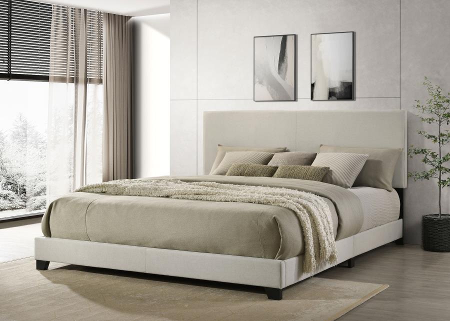 Transform your bedroom with this versatile panel bed, available in both faux leather and fabric upholstery options to suit any decor. Featuring a padded headboard and sleek design, it offers modern elegance and everyday comfort. Crafted with Asian hardwoo