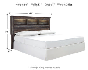 Drystan - Brown / Beige - King/Cal King Bookcase HDBD