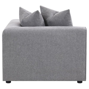 Jennifer - Upholstered Corner Chair - Gray