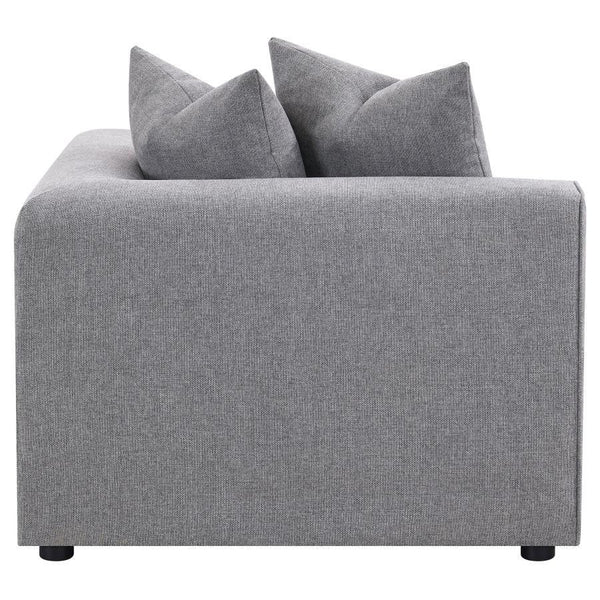 Jennifer - Upholstered Corner Chair - Gray