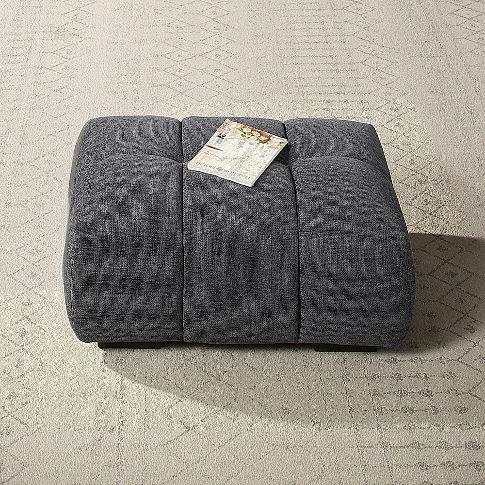 Chosen - Ottoman - Dark Gray<br/><br/><b>Product Features</b><ul><li>KD Leg</li><li>Seat Construction: Pocket Coil</li><li>Wooden Inner Frame</li></ul><br/>
