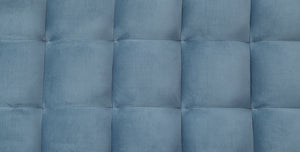 Yolandi - Futon - Teal Velvet & Dark Walnut Finish