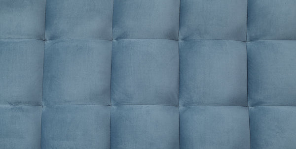 Yolandi - Futon - Teal Velvet & Dark Walnut Finish