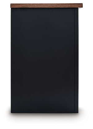  which pairs a warm satin black base with a contrasting butcher block veneer top. Glass 