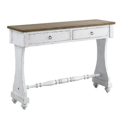 KD Rectangular Accent Table w/2 Drawers Table Top Thickness: 25 mm Wooden Side Glide 3/4 Extension Drawer Glide DT French Front<br/><br/><b>Product Features</b><ul><li>KD</li><li>2 Storage Drawers</li><li>Wooden Side Glide</li><li>3/4 Extension Drawer Gli