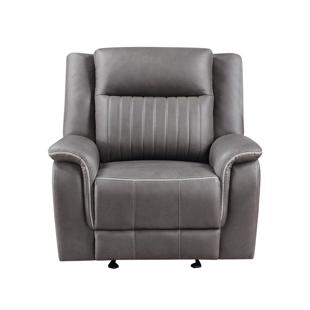 Meet the Enzo Glider Recliner, a pinnacle of comfort and style for your living room. Crafted with hardwood and manufactured wood frames, coil spring cushions wrapped in resilient foam and polyester, and no sag seat suspension, this recliner ensures qualit