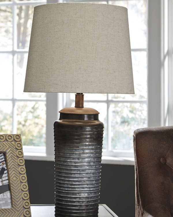 Norbert - Gray - Metal Table Lamp (Set of 2)