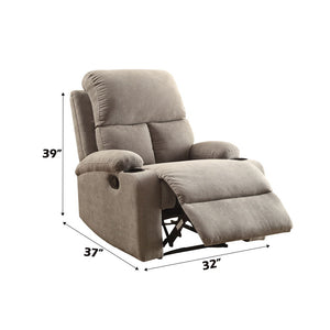 Rosia - Recliner - Gray Velvet