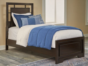 Covetown - Dark Brown - Twin Panel Bed