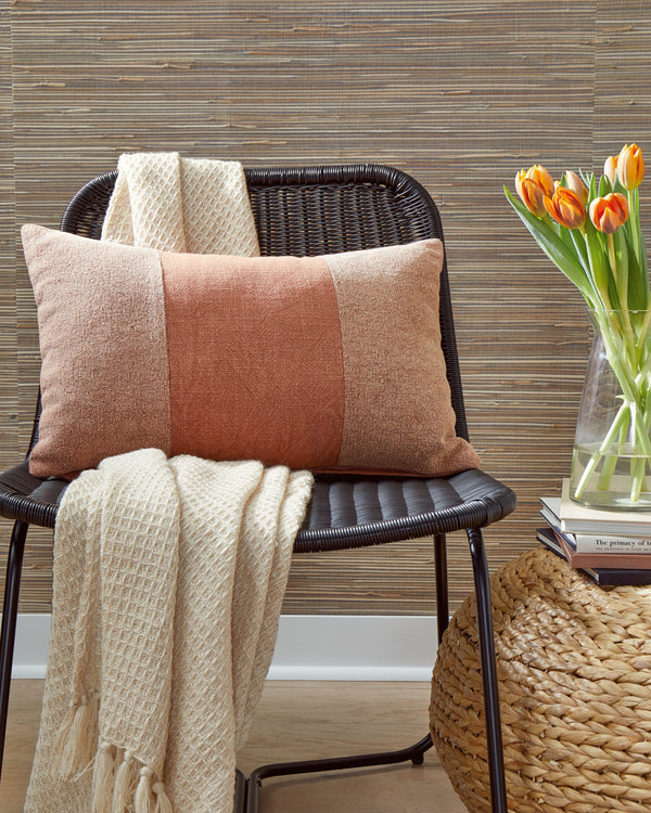  reach for this dashing pillow. It-'s subtly striking with a stonewashed stripe design in spice hues. Place it on your sectional or in your favorite reading nook to bring together other decorative e