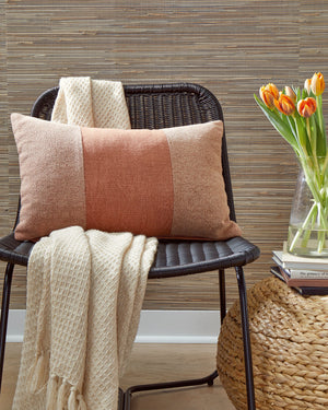  reach for this dashing pillow. It-'s subtly striking with a stonewashed stripe design in spice hues. Place it on your sectional or in your favorite reading nook to bring together other decorative e