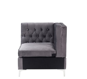 Jaszira - Wedge - Gray Velvet
