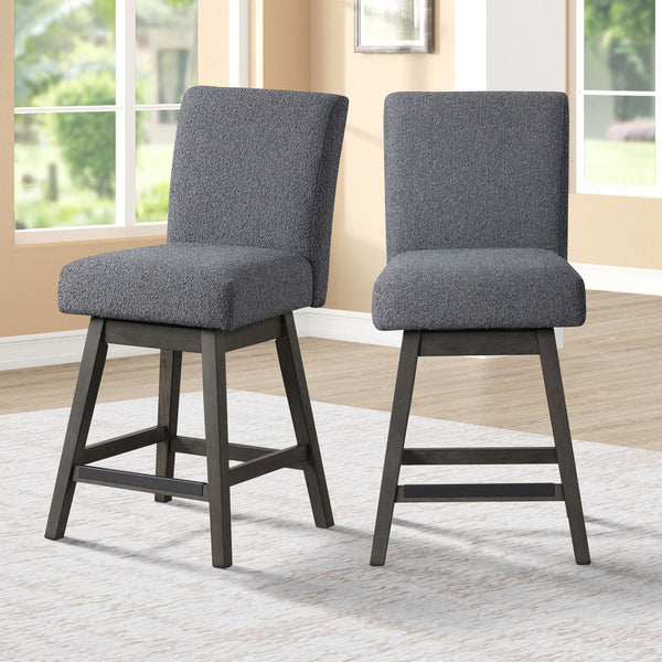 High Line - Swivel Counter Chair (Set of 2) - Gray