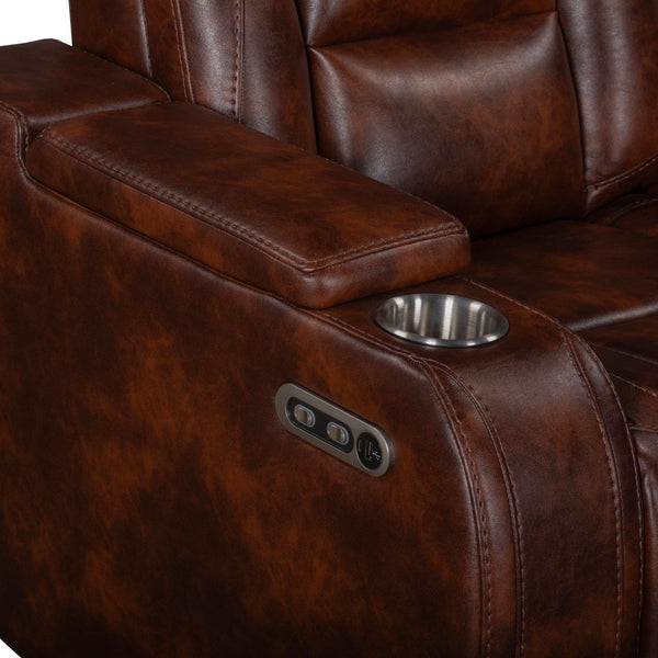 Chester - Glider Recliner With Power Headrest & Footrest - Brown