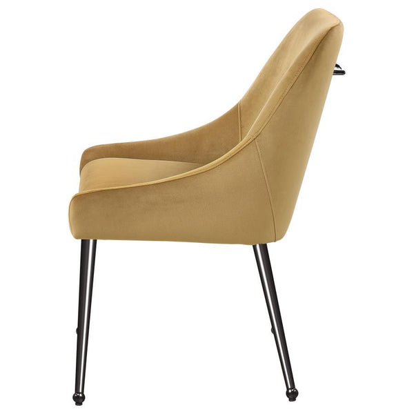 Mayette - Upholstered Dining Side Chair (Set of 2) - Cognac